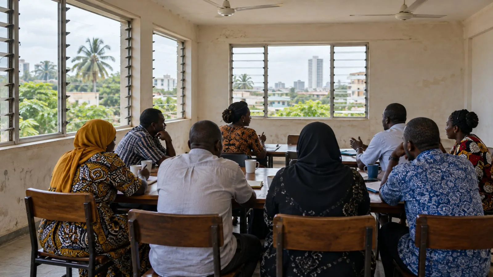 Community representatives gather for a rights discussion in Dar es Salaam, Tanzania. (AI-generated image / EconoTimes)