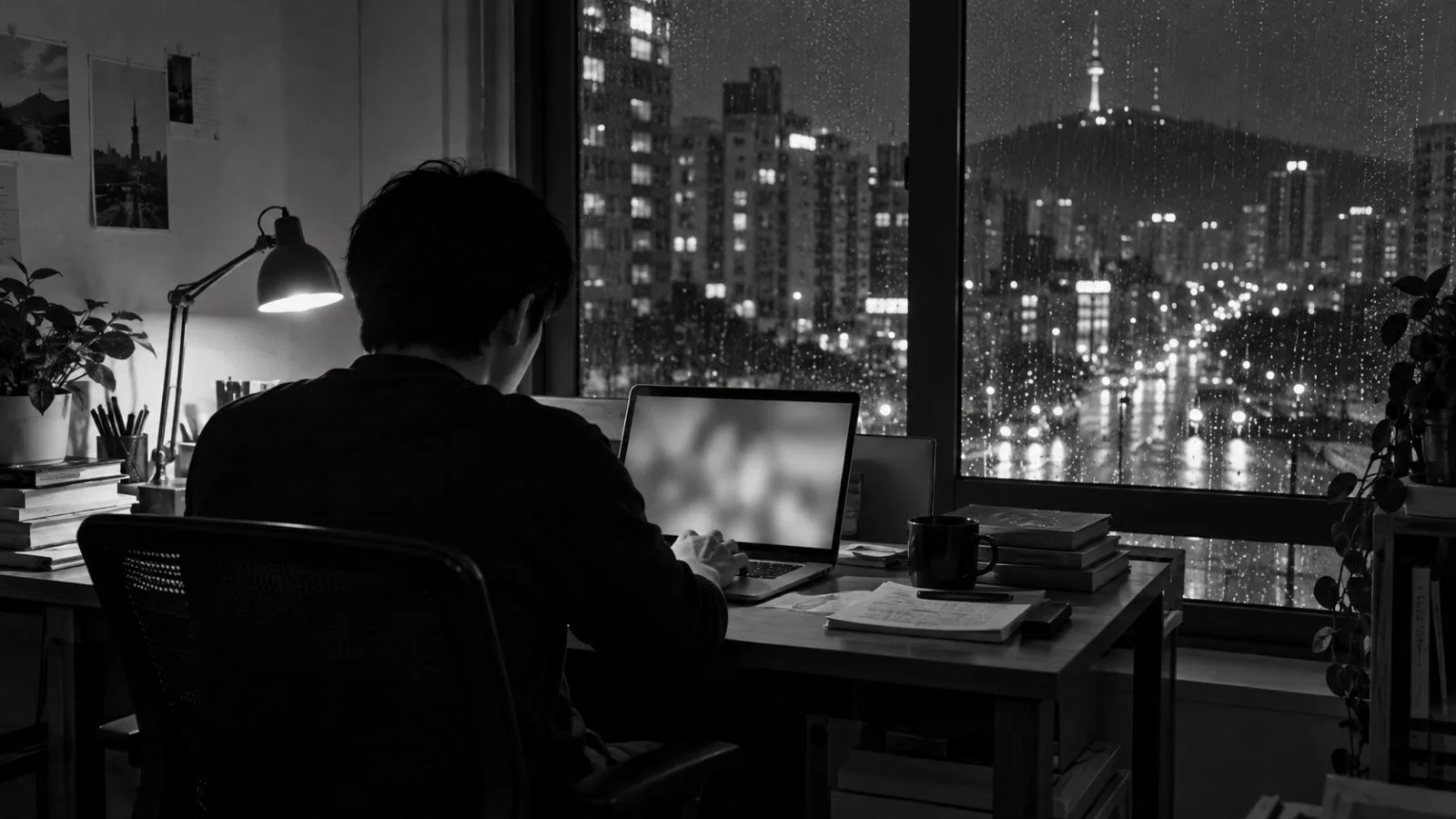 An analyst reviews digital asset positions on a laptop in Seoul, South Korea (AI-generated image / EconoTimes)