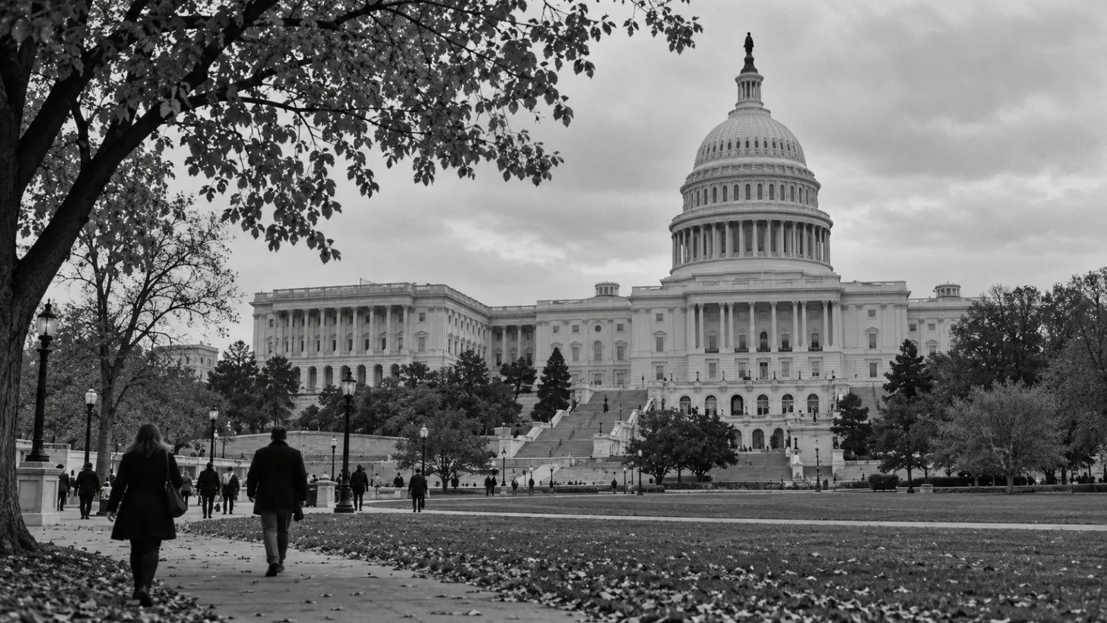 Pedestrians cross the grounds of the U.S. Capitol in Washington, D.C. (AI-generated image / EconoTimes)