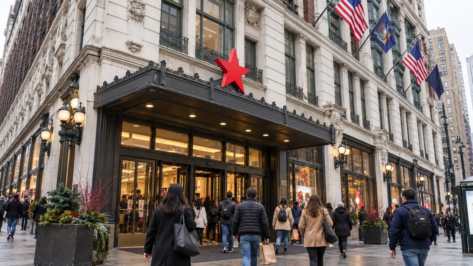 Shoppers enter a department store near Herald Square in Manhattan, New York. / EconoTimes.ai
