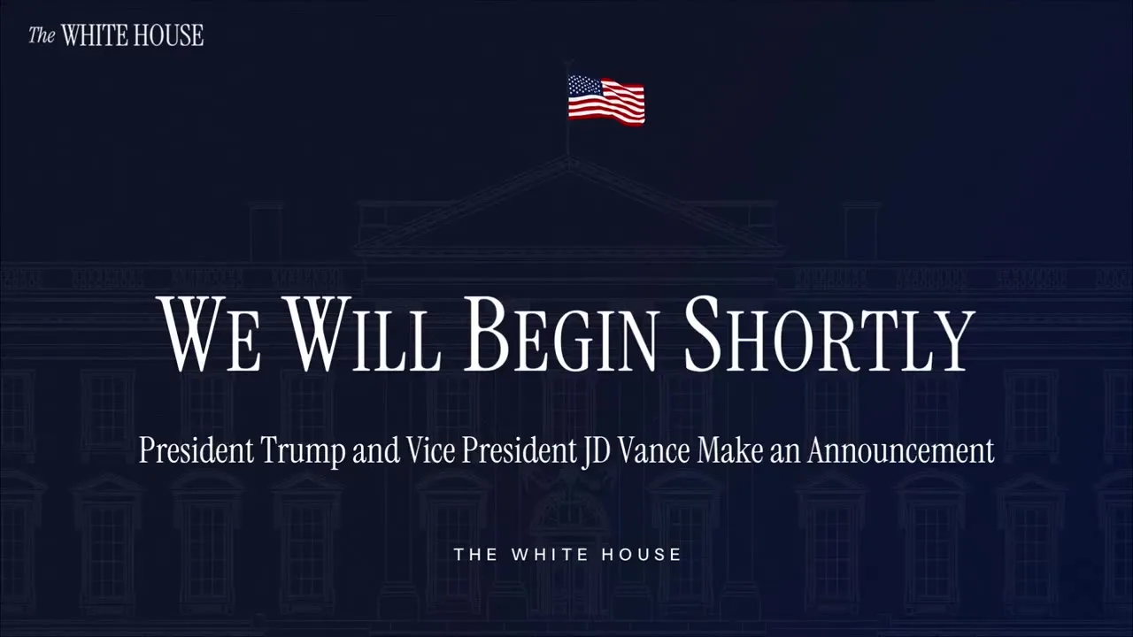 The White House broadcast. (Screen grab)