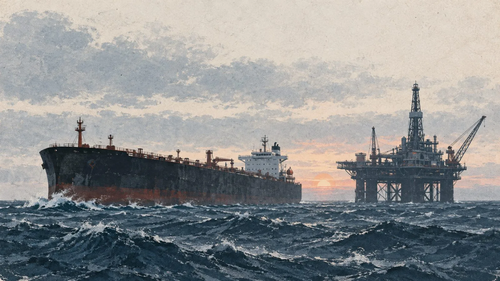 An oil tanker moves through the Strait of Hormuz near Khasab, Oman, at night. / TokenPost.ai