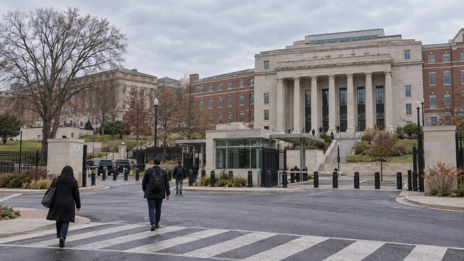 The Department of Homeland Security headquarters stands at St. Elizabeths in Washington, D.C. (AI-generated image / EconoTimes)