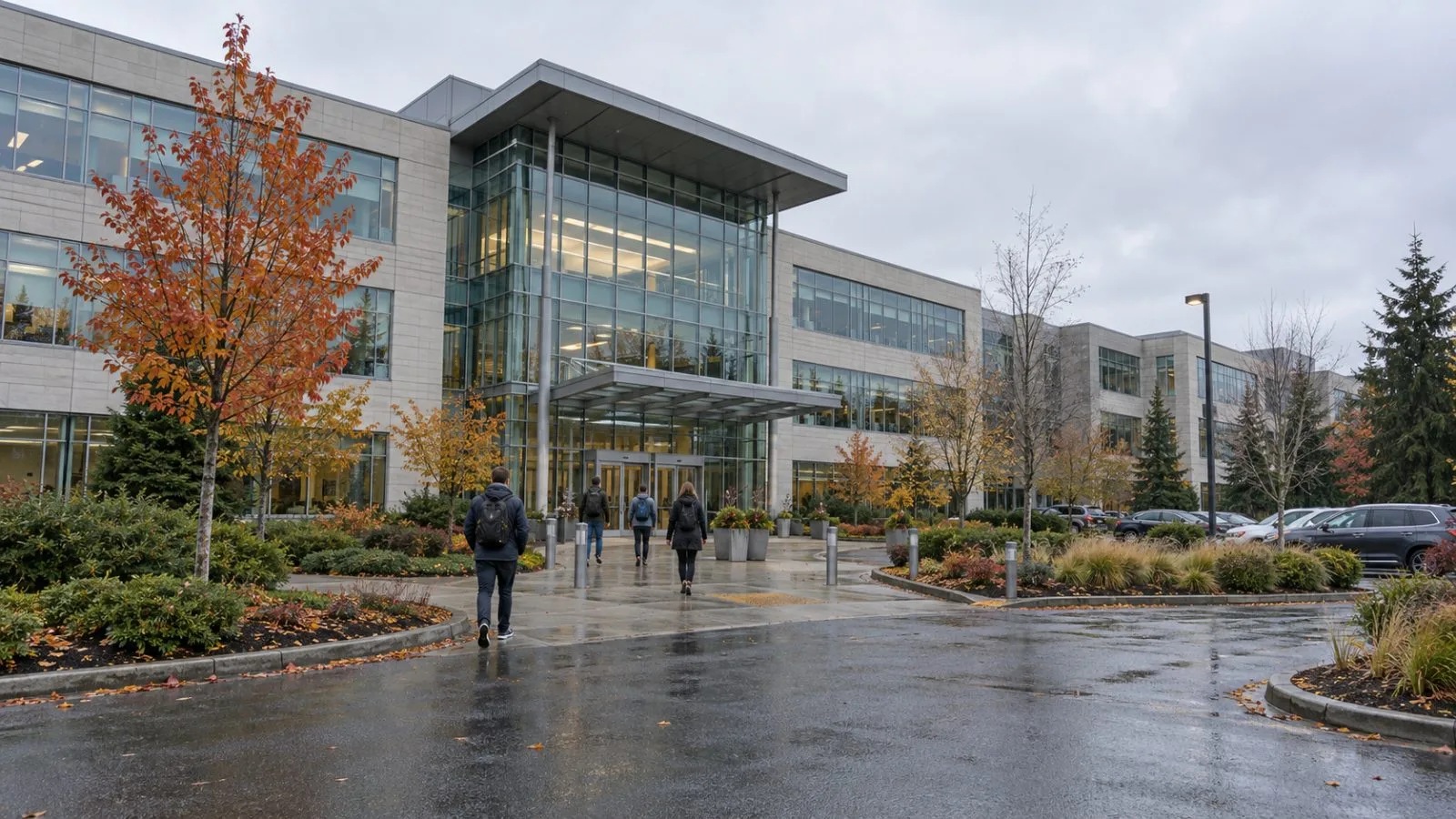 Fortive’s headquarters stands along Seaway Boulevard in Everett, Washington. (AI-generated image / EconoTimes)