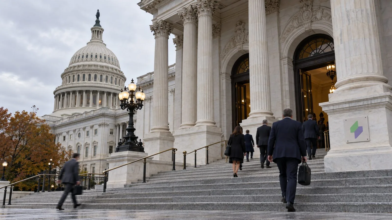 Lawmakers enter the U.S. Capitol’s Senate wing in Washington, D.C., on a cloudy morning / EconoTimes.ai