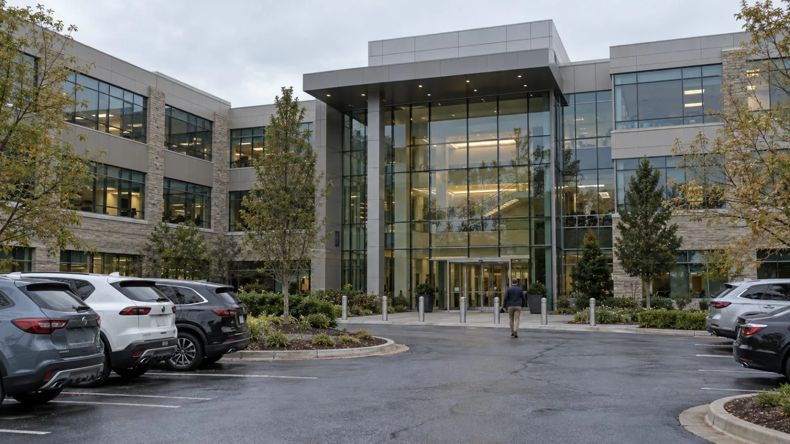The Surgery Partners headquarters stands on Seven Springs Way in Brentwood, Tennessee. (AI-generated image / EconoTimes)