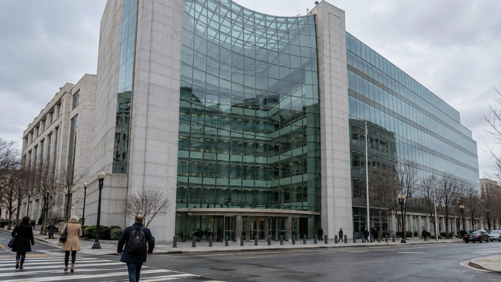The U.S. Securities and Exchange Commission headquarters stands at 100 F Street NE in Washington, D.C. (AI-generated image / EconoTimes)