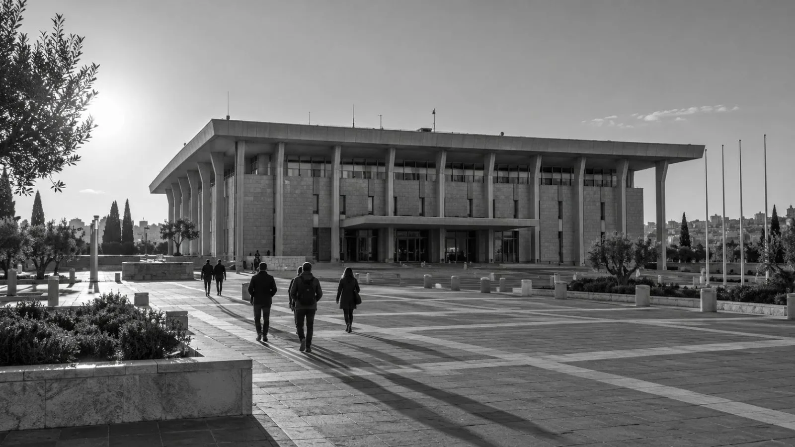 The Knesset building stands in Jerusalem ahead of Israel’s parliamentary election. (AI-generated image / EconoTimes)