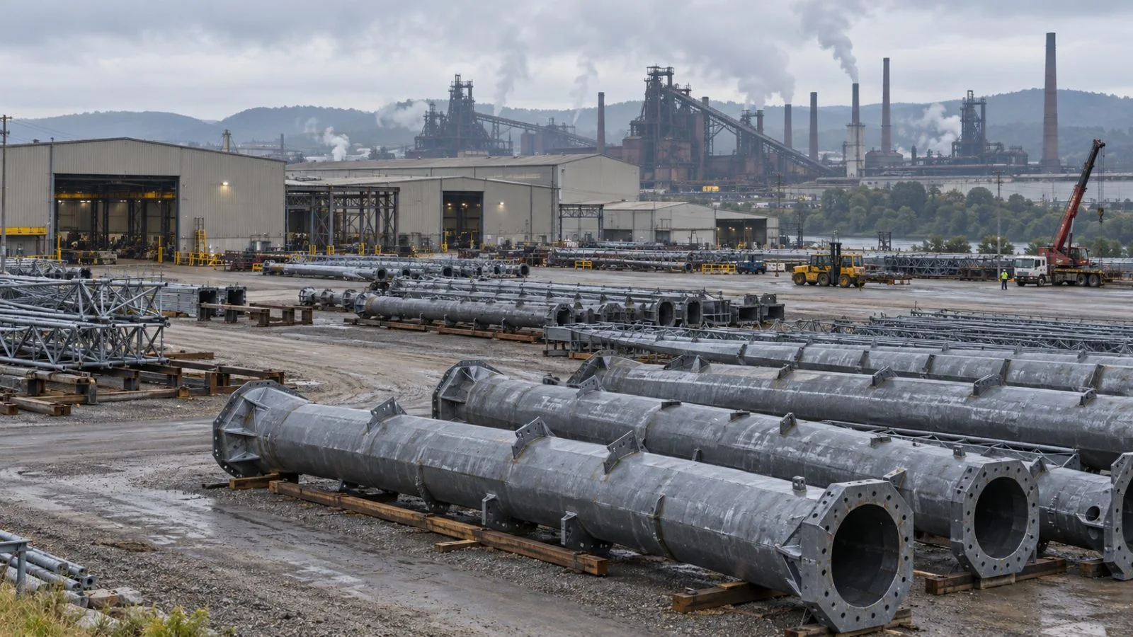Molten steel moves along a casting line at Nucor Steel Berkeley in Huger, South Carolina. / EconoTimes.ai