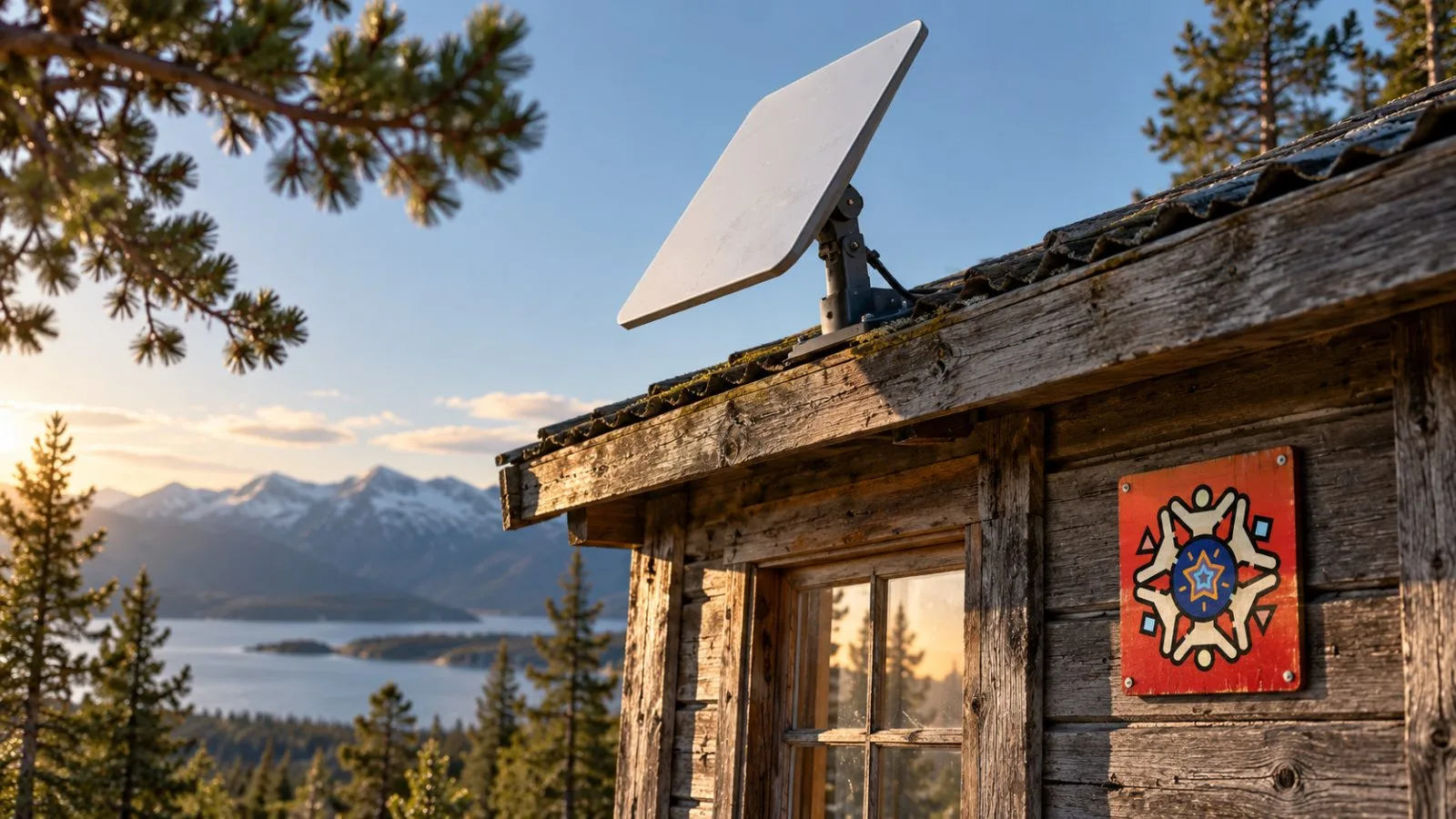 A technician repositions a satellite internet terminal at a field communications post outside Kyiv, Ukraine. / TokenPost.ai (macro)