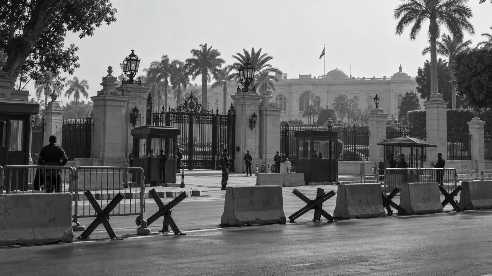 People enter the House of Representatives in Egypt's New Administrative Capital. / EconoTimes.ai (mono)