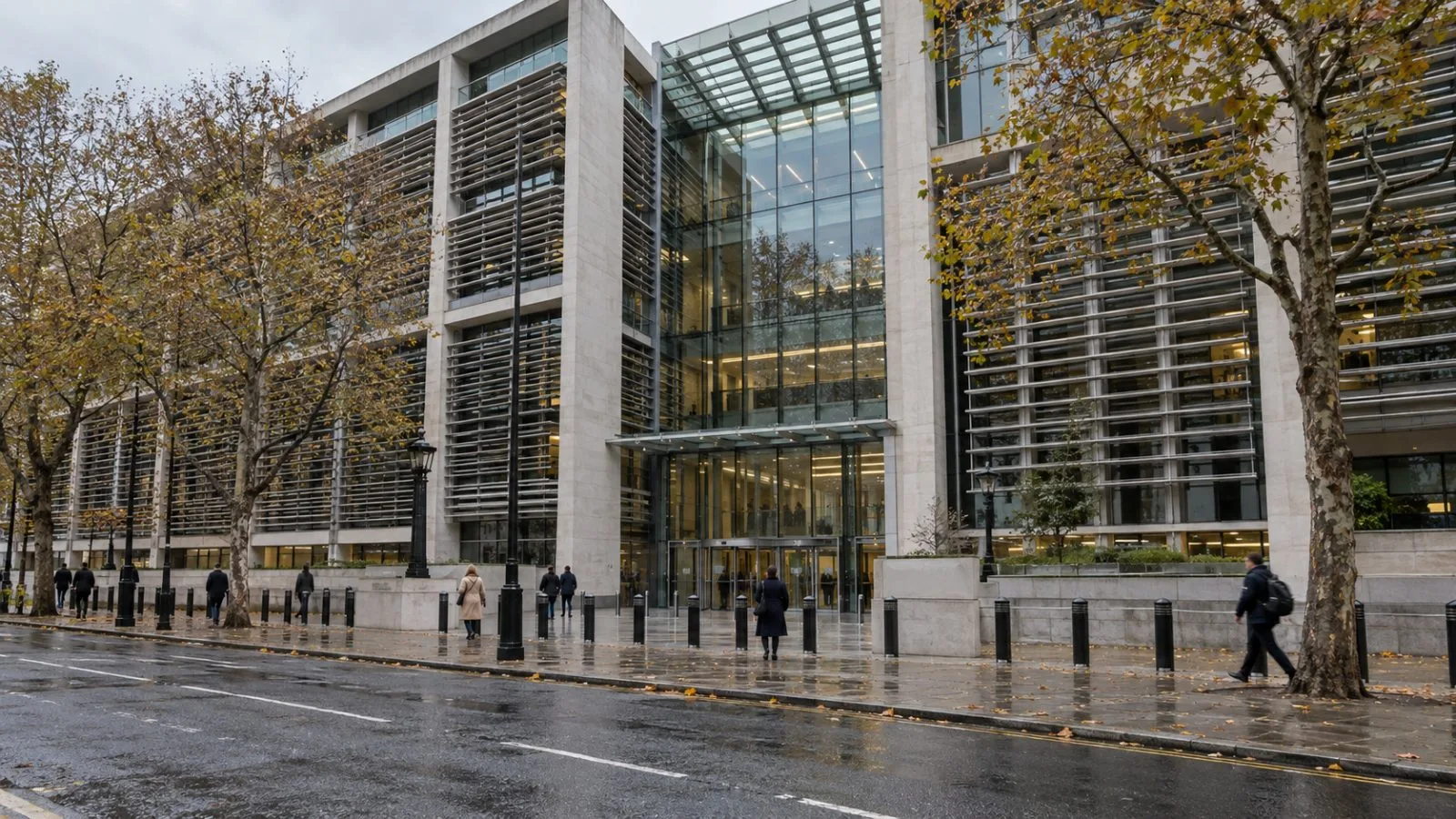 Pedestrians pass the Home Office headquarters on Marsham Street in Westminster, London. (AI-generated image / EconoTimes)