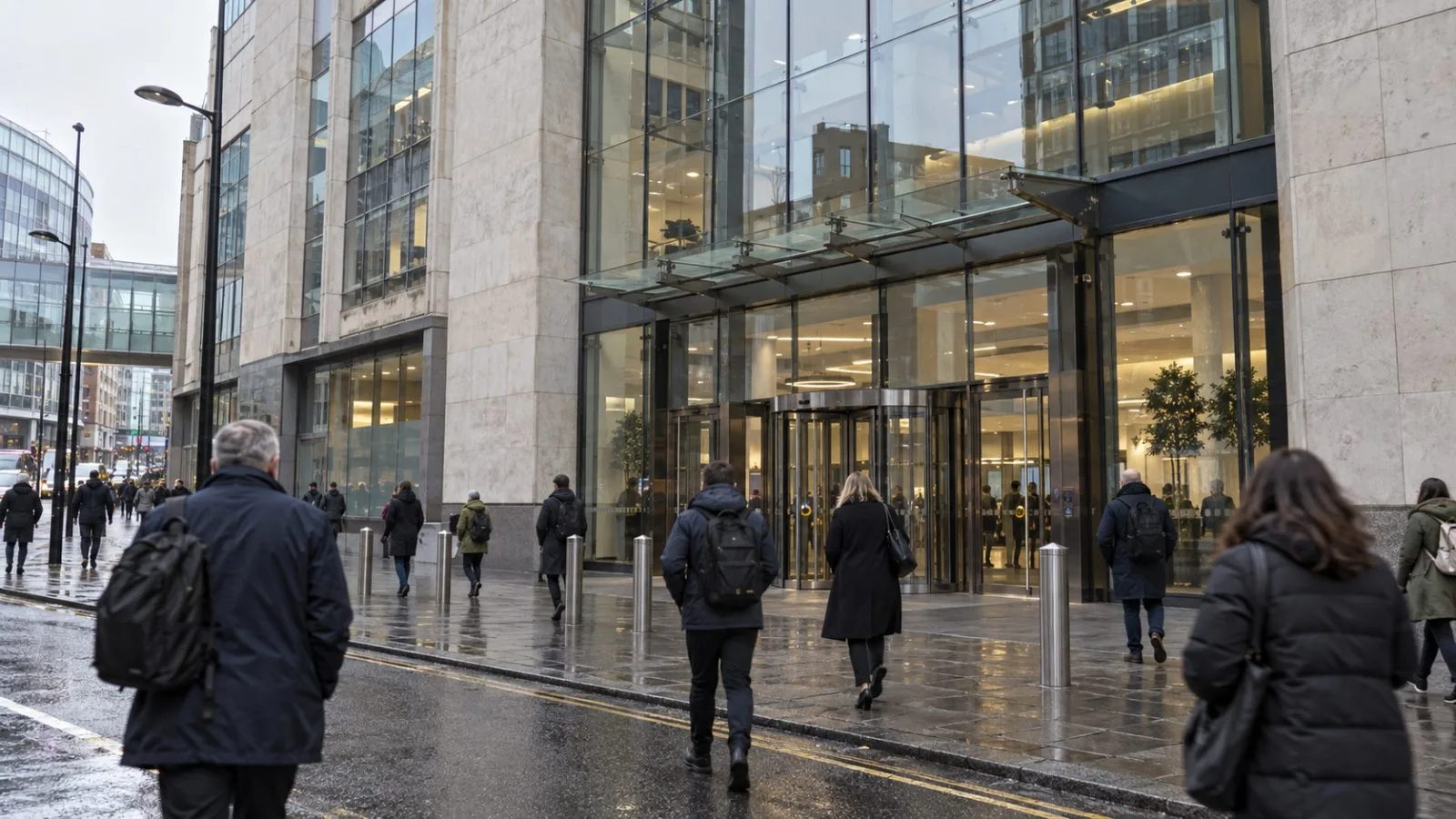 Pedestrians pass Arndale House, home to Britain’s equality watchdog, in Manchester, England. (AI-generated image / EconoTimes)
