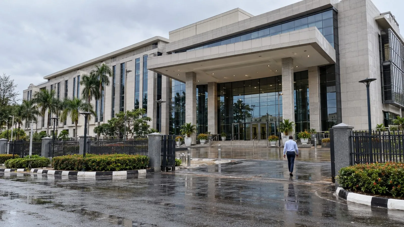 A passerby walks past the Financial Reporting Council offices in Abuja, Nigeria. (AI-generated image / EconoTimes)