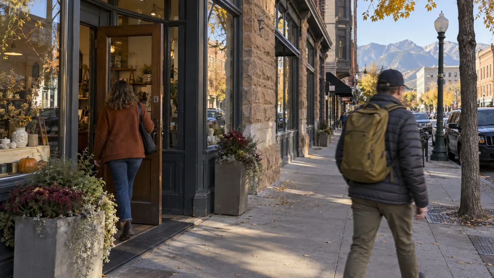 Customers pass a small business on Tejon Street in downtown Colorado Springs, Colorado. (AI-generated image / EconoTimes)