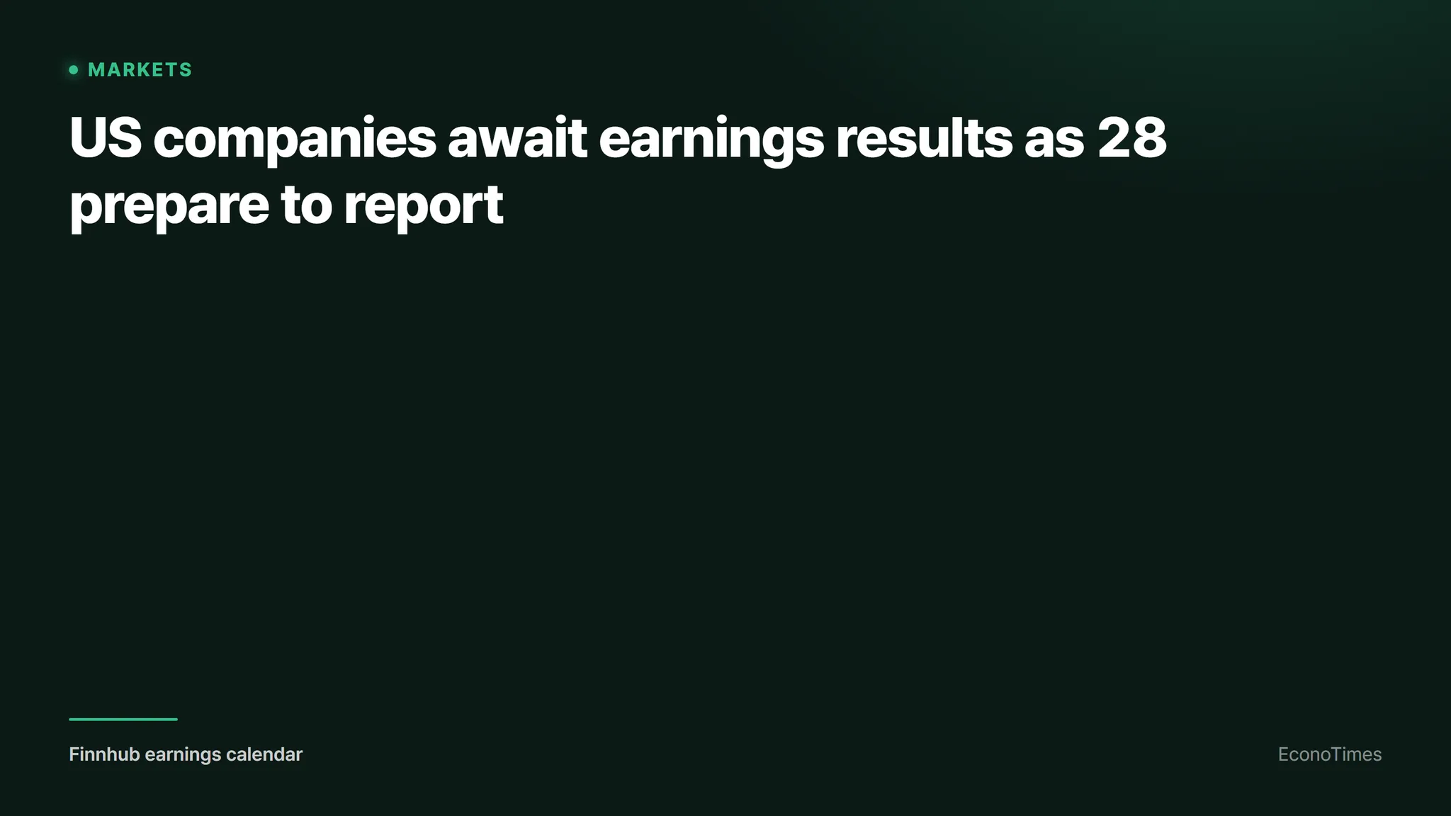 Finnhub earnings calendar. (EconoTimes)