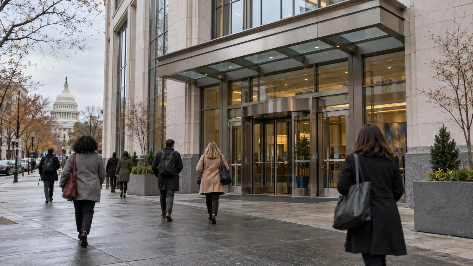 Educators pass the National Education Association headquarters in Washington, D.C. / EconoTimes.ai