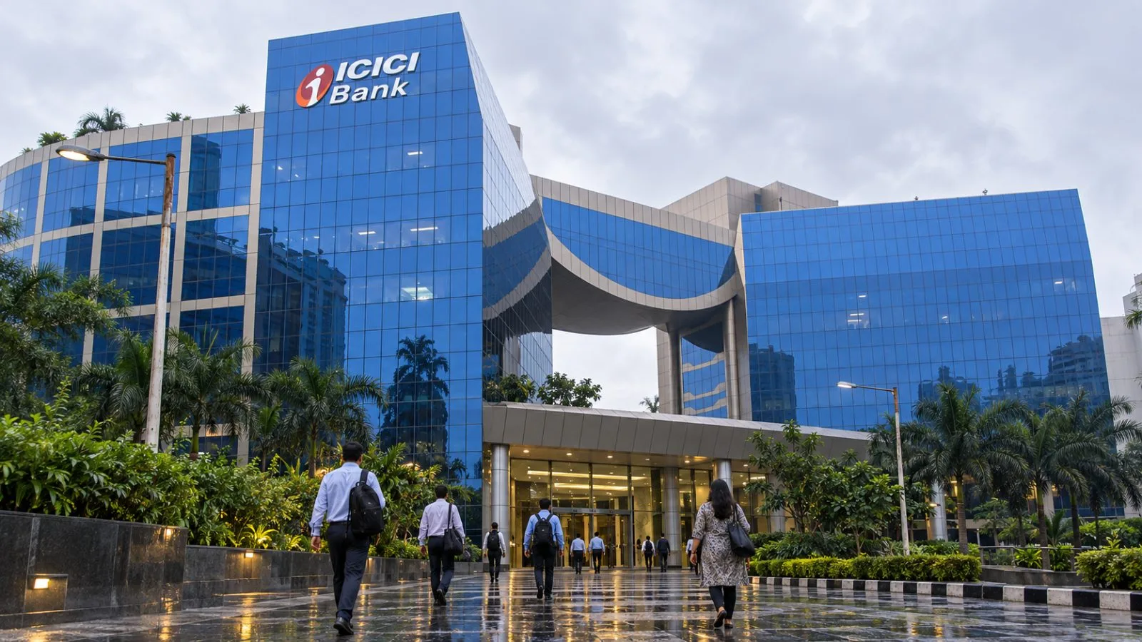 Office workers enter a glass office building in Mumbai’s Bandra Kurla Complex. / EconoTimes.ai