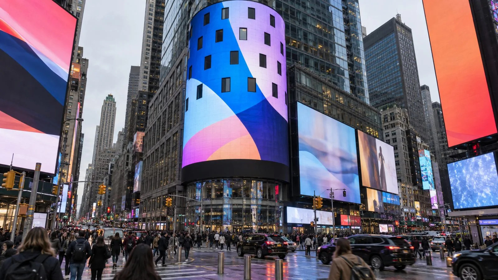 Pedestrians cross Times Square beneath the Nasdaq MarketSite facade in New York. / EconoTimes.ai