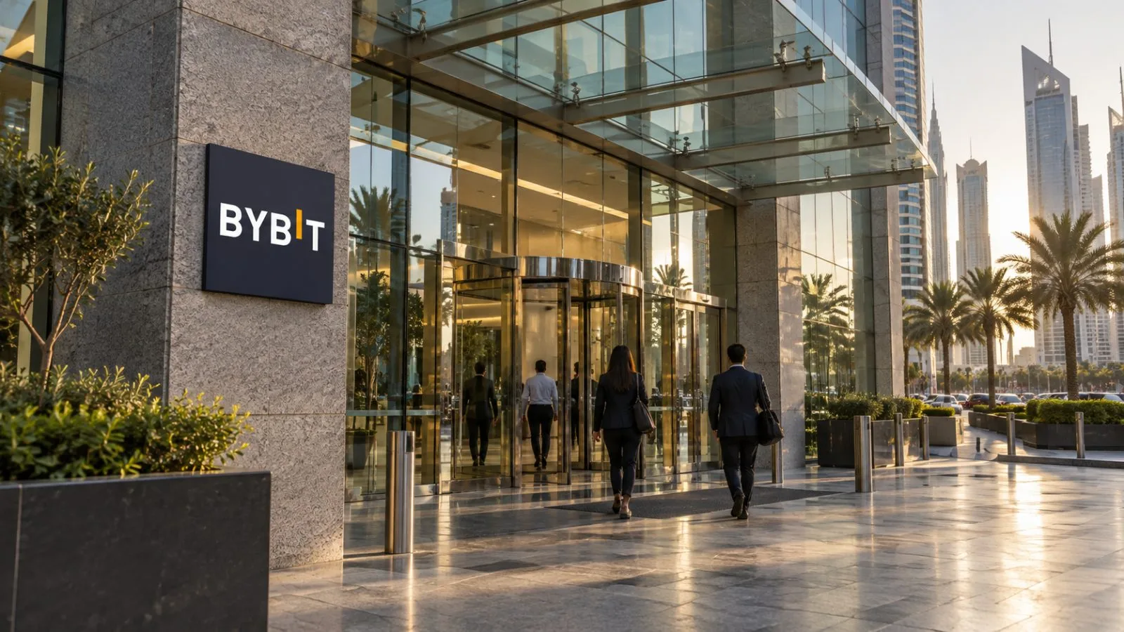 Office workers pass the entrance to One Central in Dubai, United Arab Emirates. / EconoTimes.ai