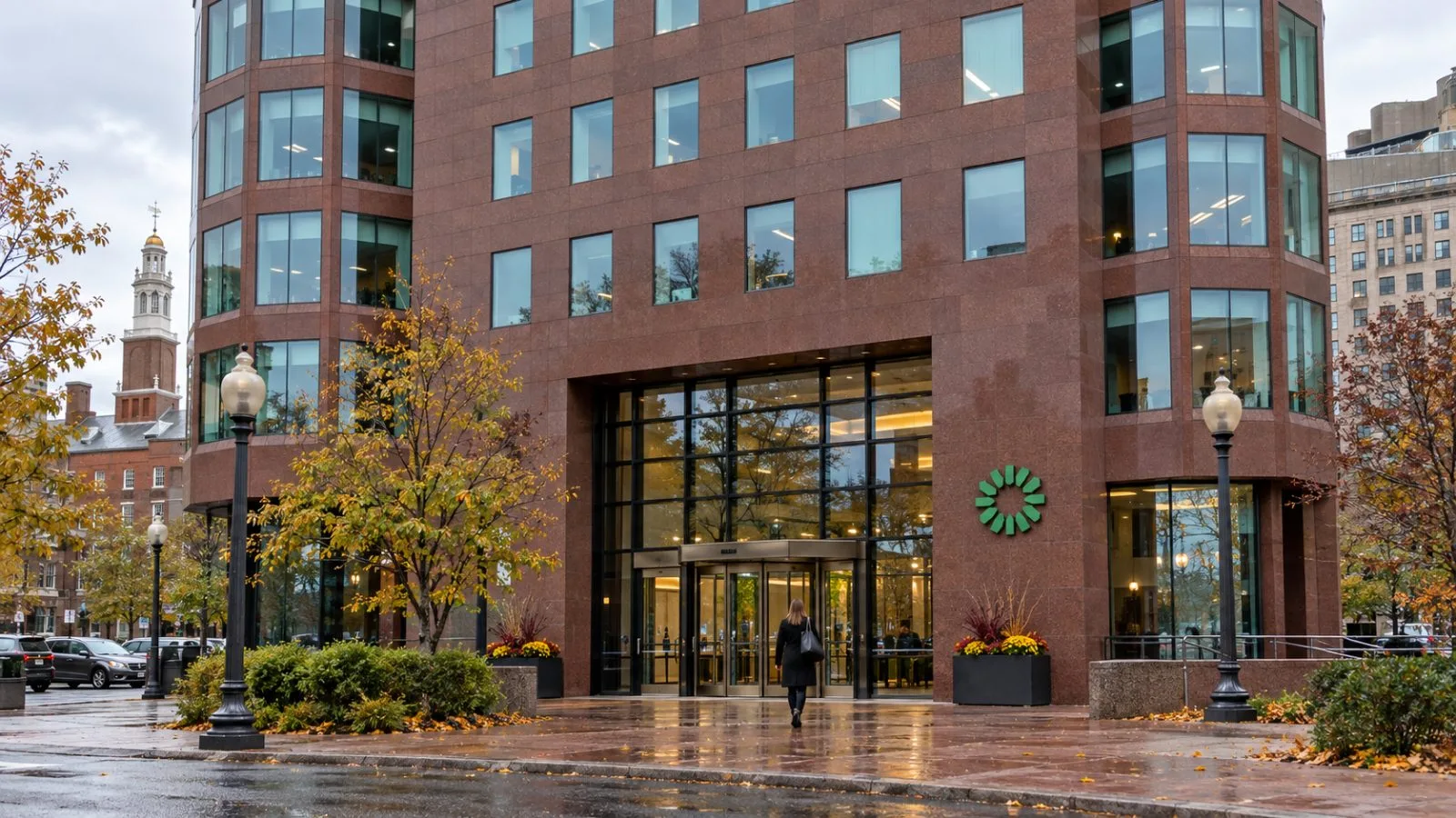 An employee enters Citizens Financial Group’s headquarters in downtown Providence, Rhode Island. / EconoTimes.ai