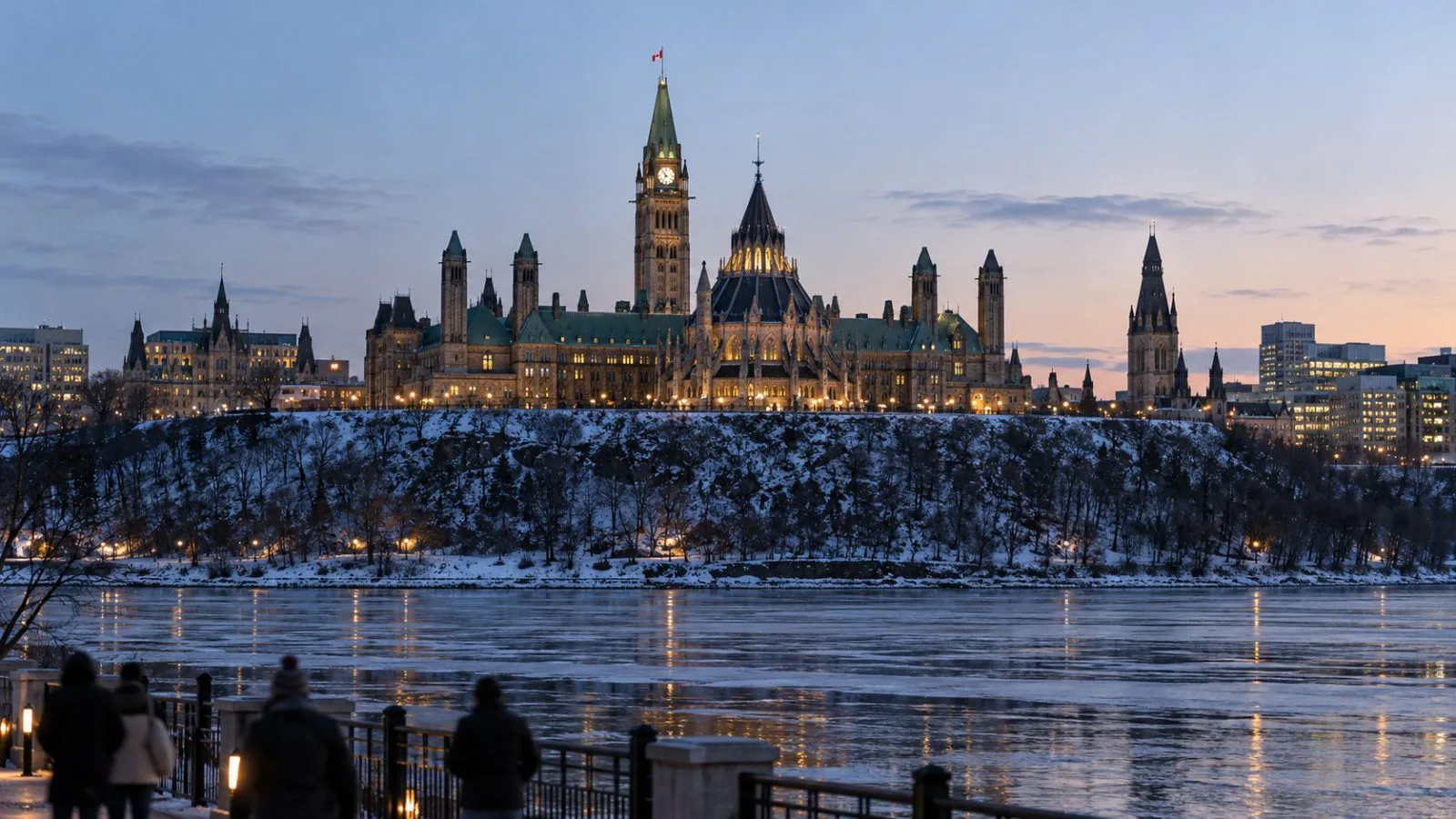 Pedestrians cross Wellington Street toward Parliament Hill in Ottawa, where federal MAID legislation is under discussion / TokenPost.ai