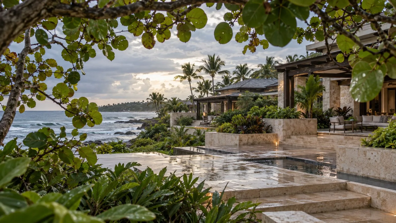 Beachfront villas face the Atlantic at Dorado Beach in Dorado, Puerto Rico. (AI-generated image / EconoTimes)