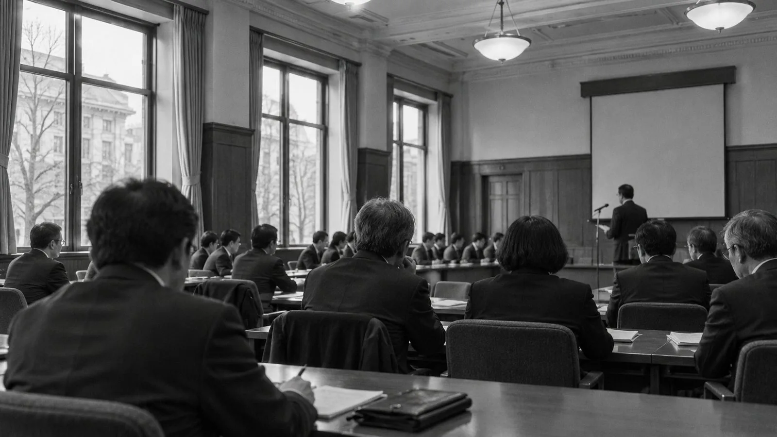 Local leaders listen during a public address in Kumamoto, Japan / EconoTimes.ai