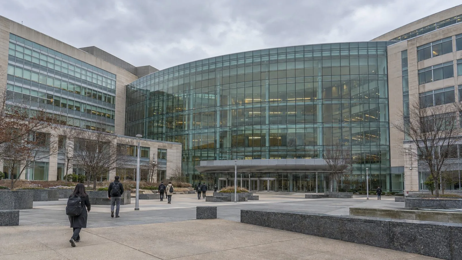 The U.S. Census Bureau headquarters stands in Suitland, Maryland, on an overcast weekday morning. (AI-generated image / EconoTimes)