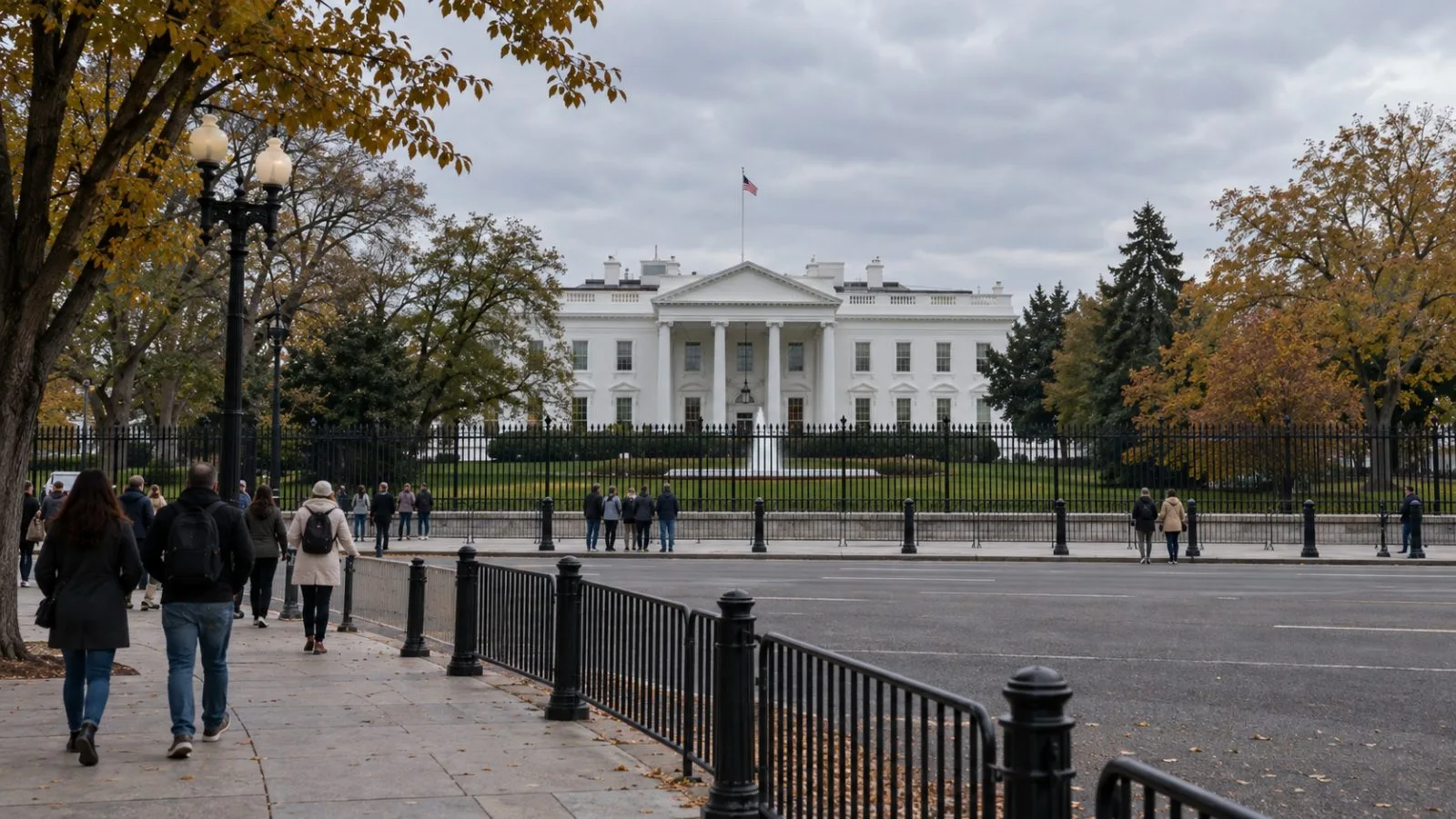 Visitors walk along Pennsylvania Avenue near the White House in Washington, D.C. (AI-generated image / EconoTimes)