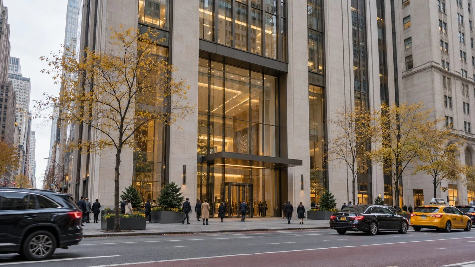 Pedestrians pass Weil’s headquarters at 767 Fifth Avenue in Manhattan. (AI-generated image / EconoTimes)