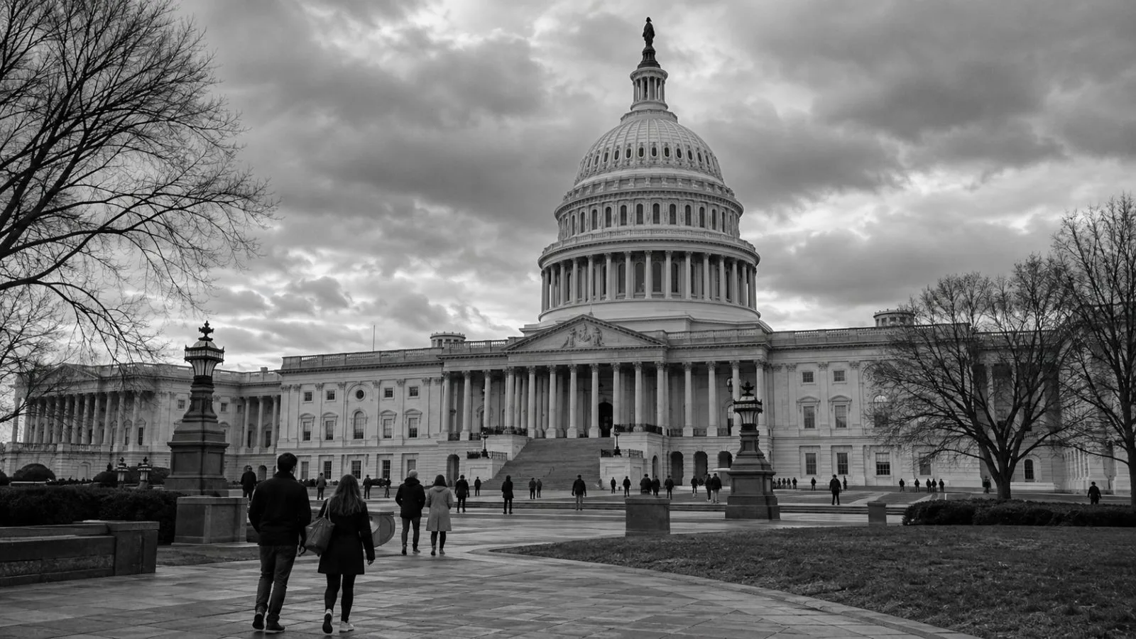 Visitors cross the grounds near the U.S. Capitol in Washington, D.C. (AI-generated image / EconoTimes)