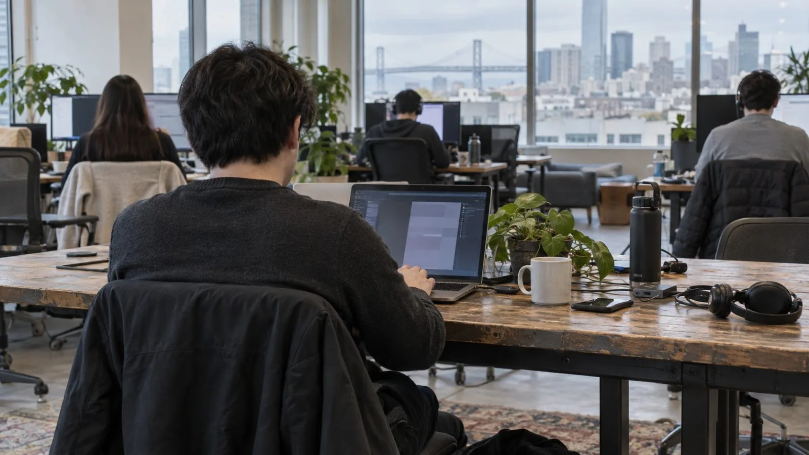 A developer reviews software extensions on a laptop in San Francisco, California. / EconoTimes.ai