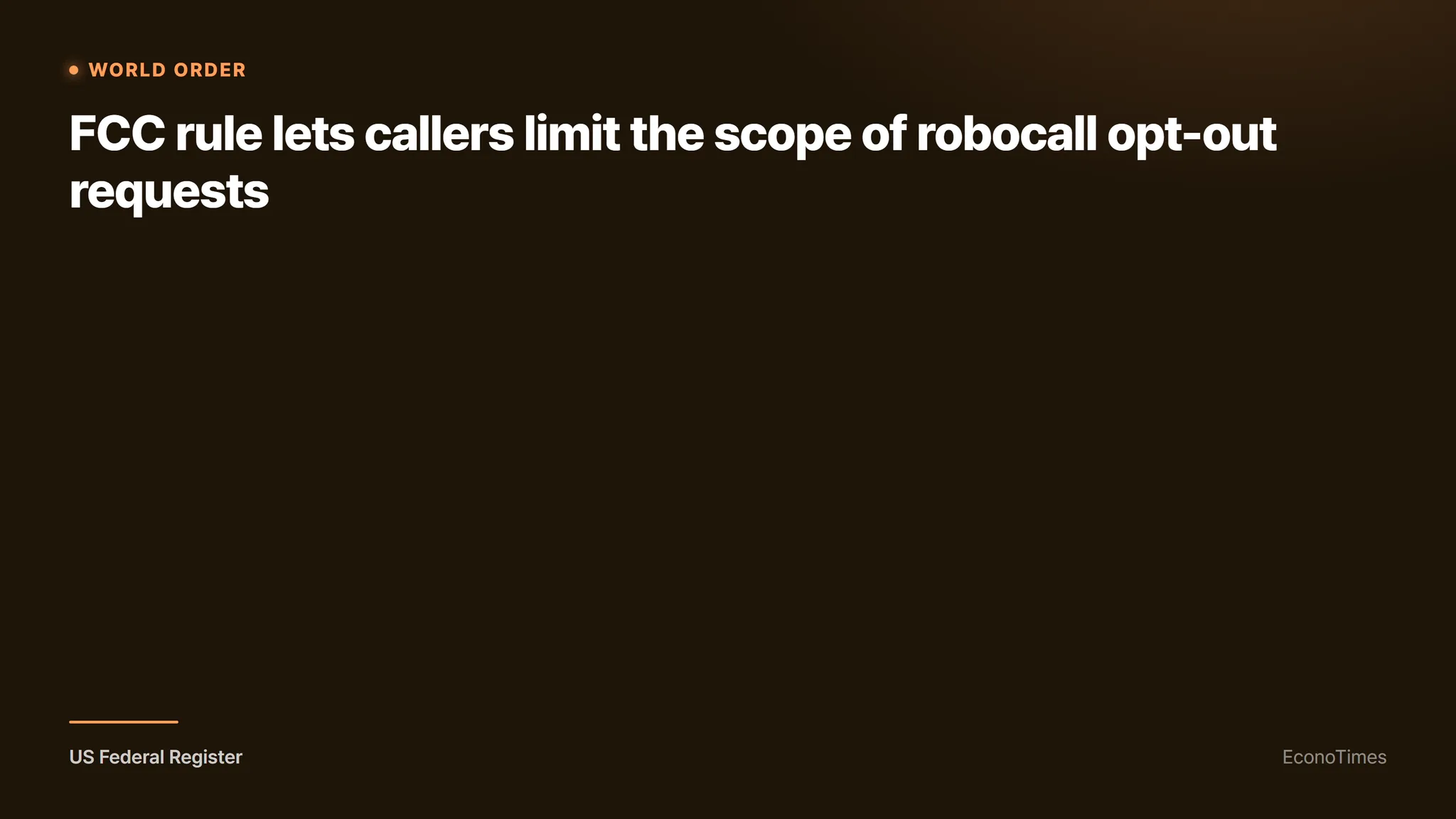 US Federal Register. (EconoTimes)