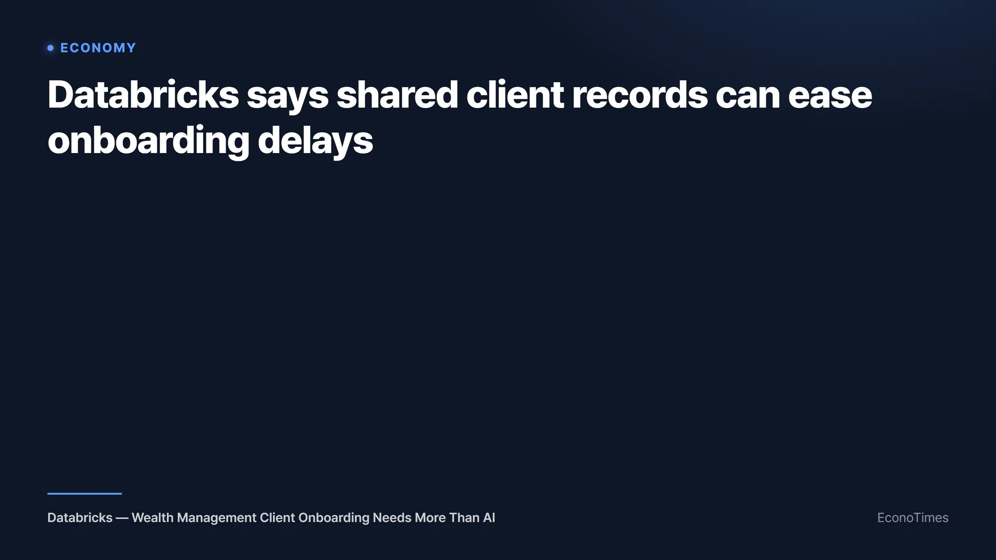 Databricks. (EconoTimes)