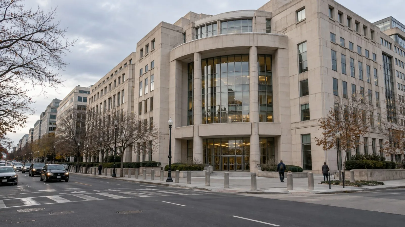 The Federal Election Commission headquarters stands on First Street NE in Washington, D.C. (AI-generated image / EconoTimes)