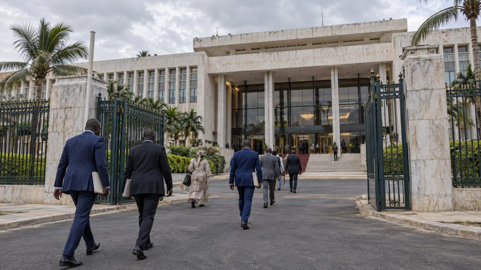 Lawmakers enter Senegal's National Assembly in Dakar ahead of debate on the 2027 budget. (AI-generated image / EconoTimes)