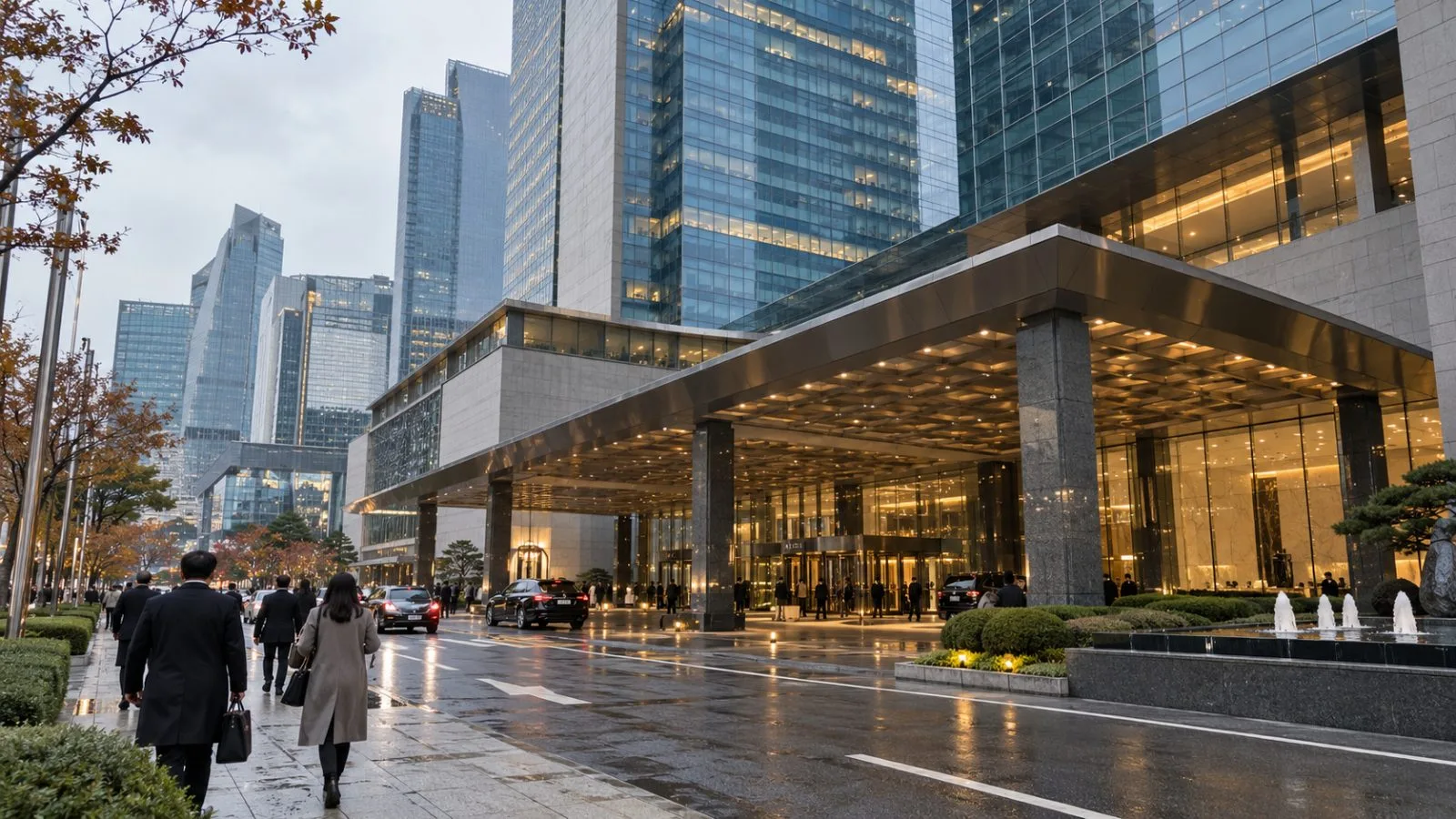 The Grand InterContinental Seoul Parnas hotel stands in Seoul ahead of an international business forum. (AI-generated image / EconoTimes)