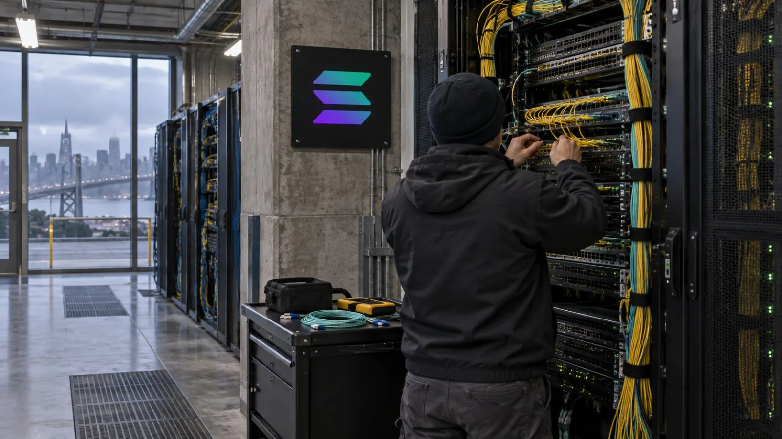 An editorial graphic compares two groups of cryptocurrency tokens against a New York City streetscape. / EconoTimes.ai