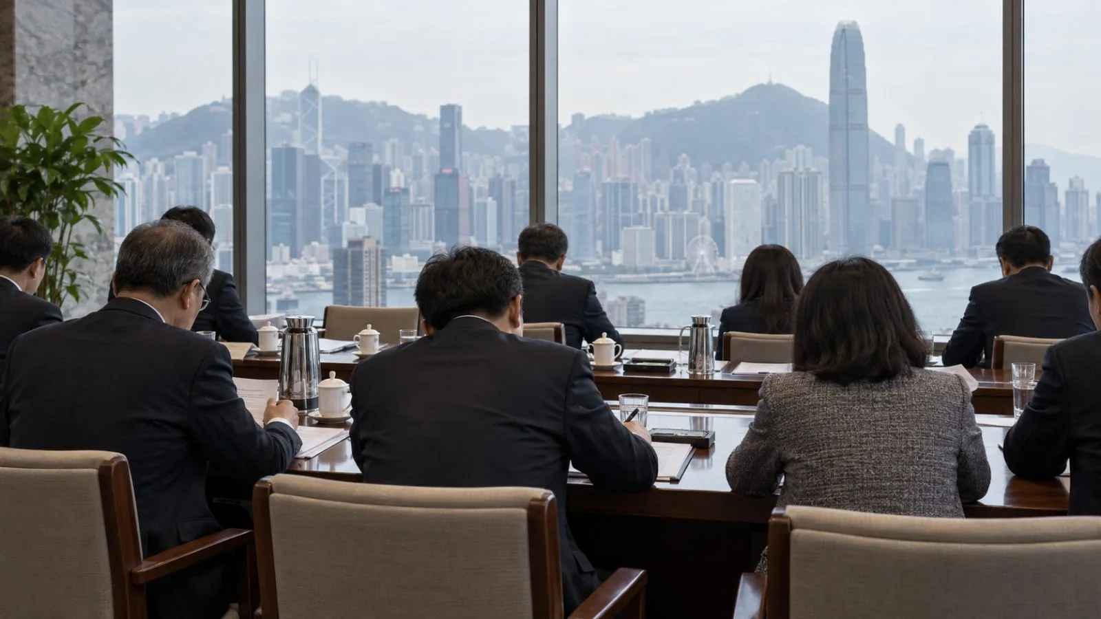Taxpayers enter a district tax office in Taipei, Taiwan, on an overcast morning. / EconoTimes.ai