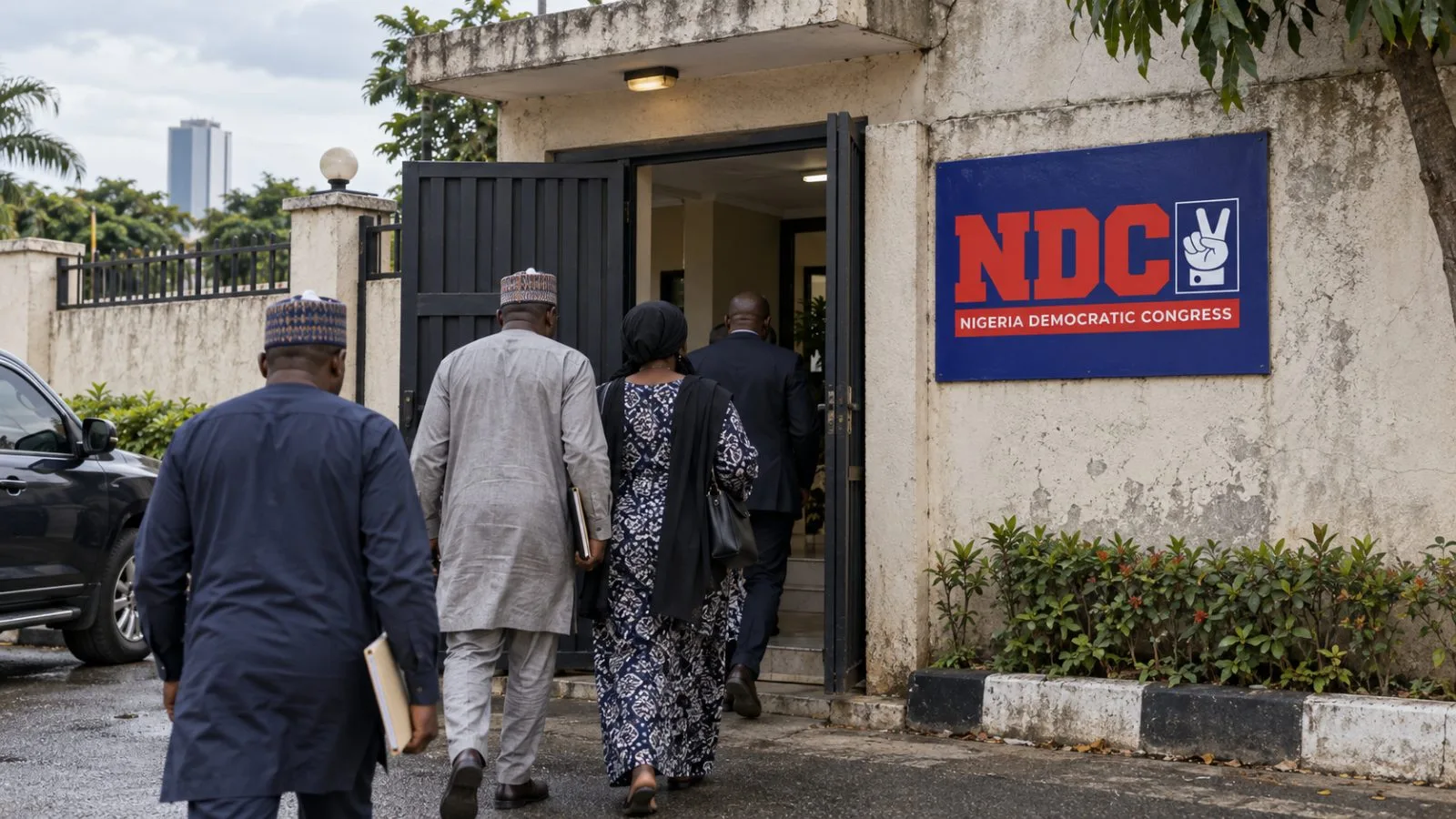 Opposition aides arrive for consultations at a campaign venue in Abuja, Nigeria / EconoTimes.ai
