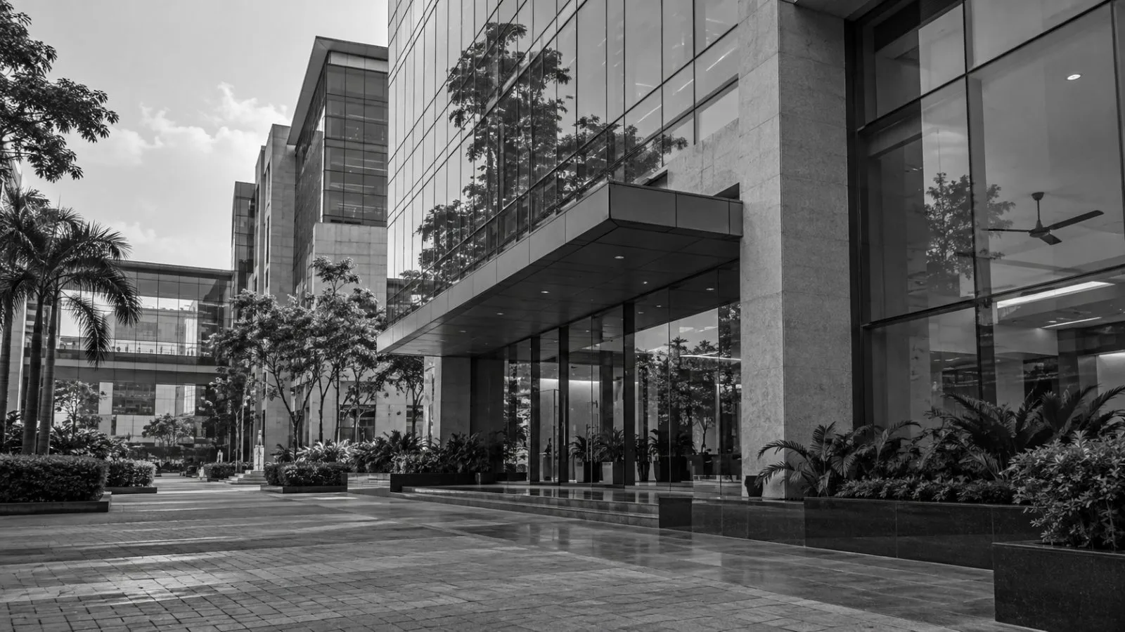 The Equinox Business Park office complex stands along LBS Marg in Mumbai, India. (AI-generated image / EconoTimes)