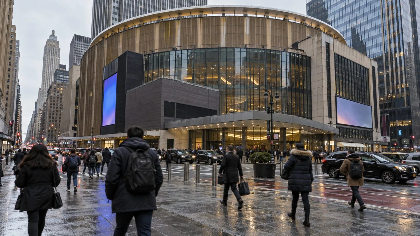 Pedestrians pass financial office towers on Wall Street in Lower Manhattan, New York. / EconoTimes.ai