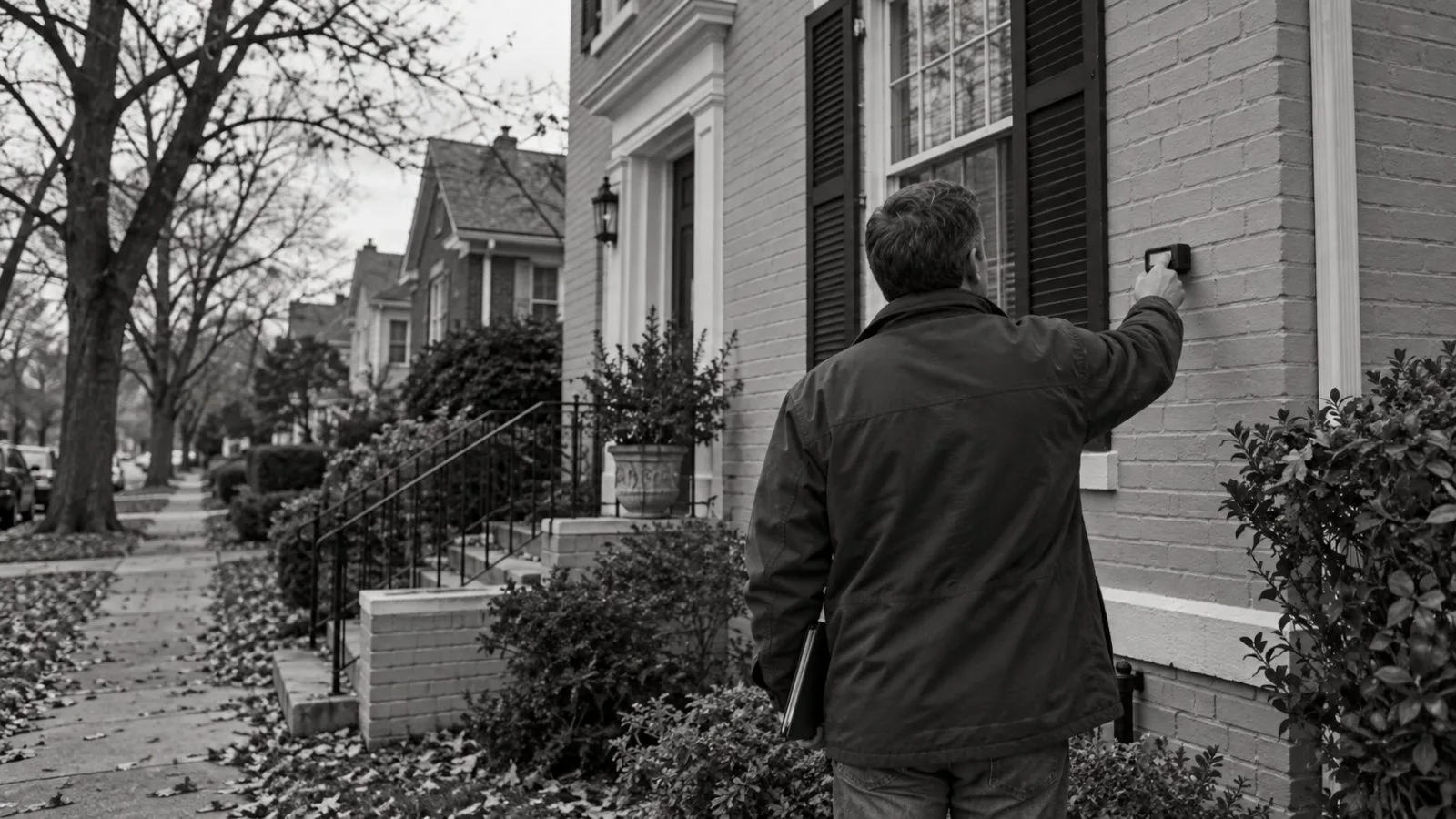 A home appraiser measures a single-family house in Washington, D.C. (AI-generated image / EconoTimes)