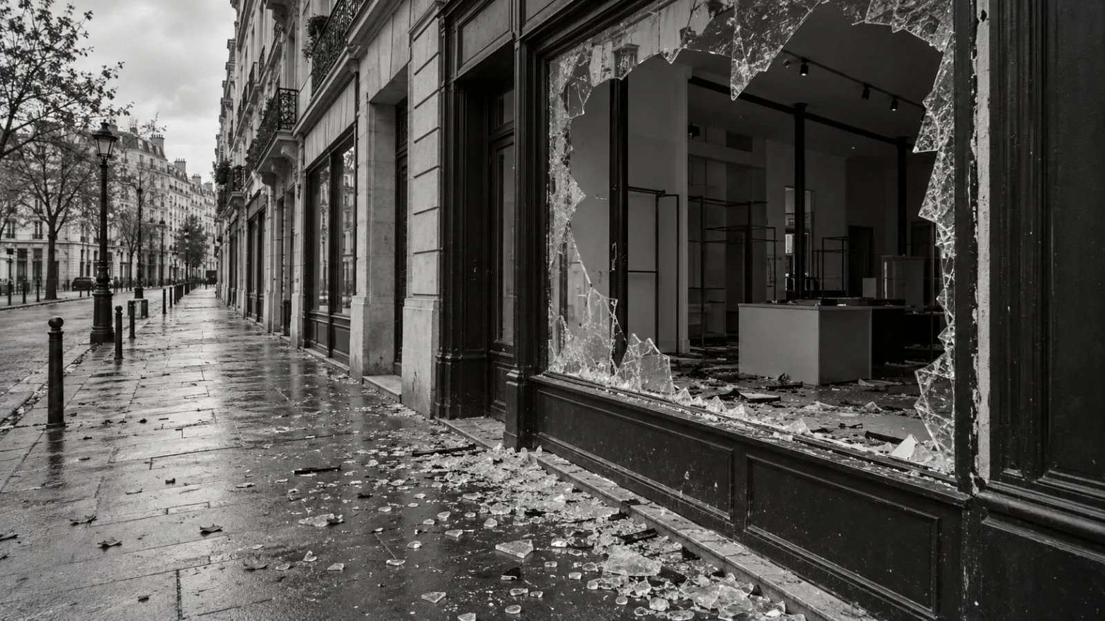 Pedestrians pass the French Ministry of Economy and Finance in Paris on an overcast morning. / EconoTimes.ai (mono)