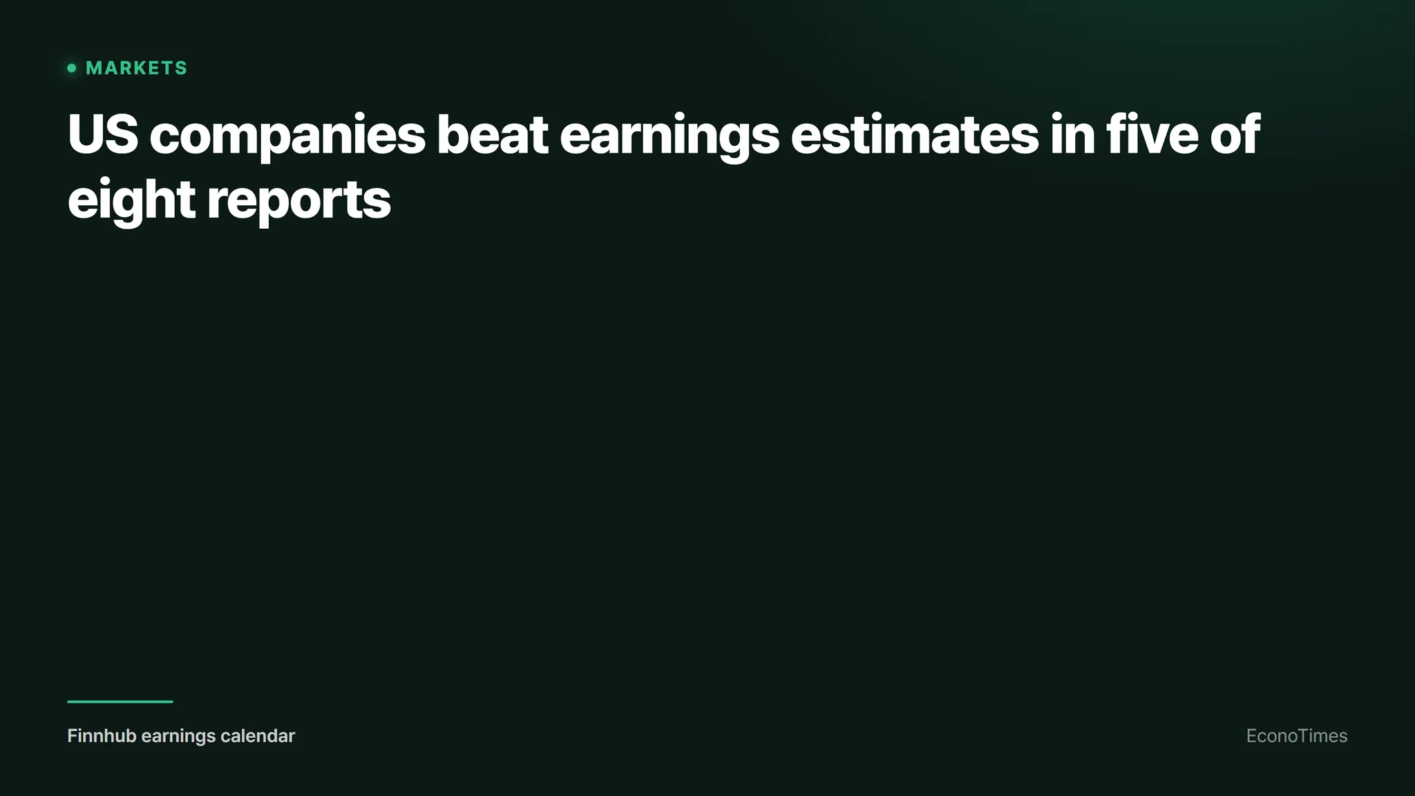 Finnhub earnings calendar. (EconoTimes)