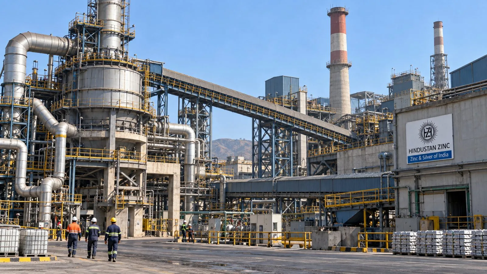 Zinc-processing equipment stands at the Chanderiya smelter in Chittorgarh, India. / EconoTimes.ai