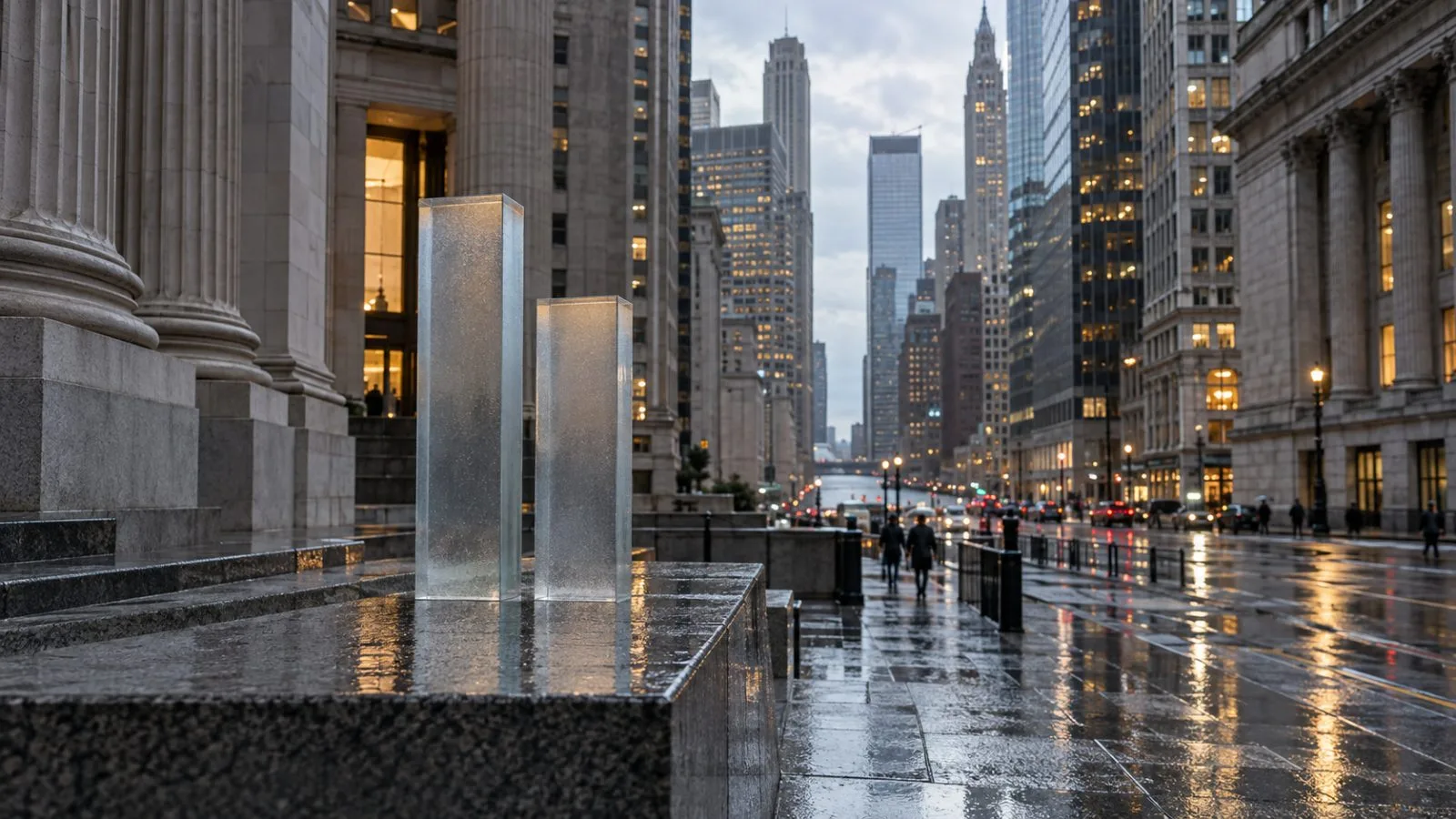 A reserve comparison graphic overlays the Lower Manhattan skyline in New York City. (AI-generated image / EconoTimes)