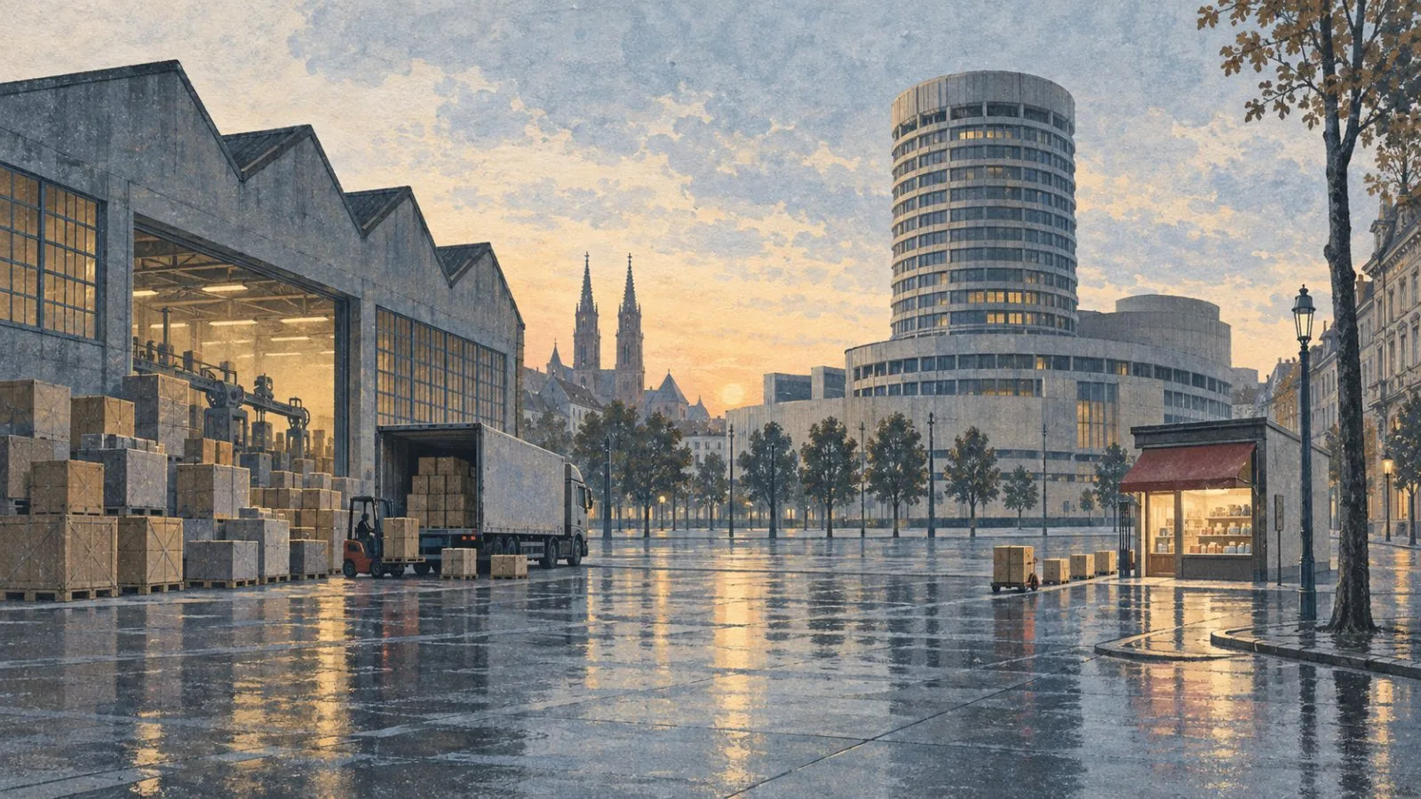 The Bank for International Settlements headquarters stands beside Centralbahnplatz in Basel, Switzerland. / EconoTimes.ai