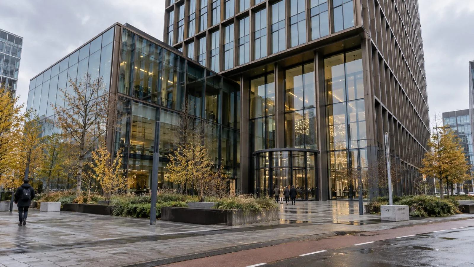 The European Medicines Agency headquarters stands beneath an overcast sky in Amsterdam, Netherlands. (AI-generated image / EconoTimes)